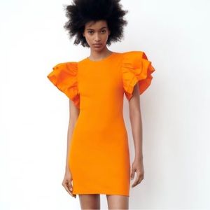 Zara ruffle dress